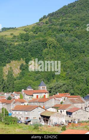 Puy de Dome in Frankreich Dauphiné d ' Auvergne Saurier Dorf Stockfoto