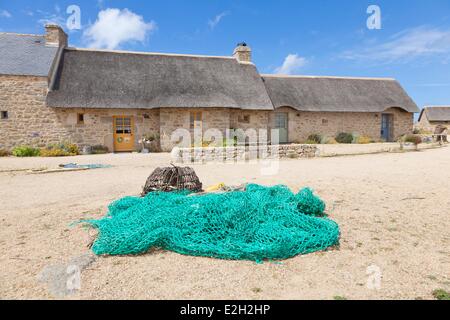 Frankreich Finistere Pays Pagan Kerlouan Menehan ehemaliges Dörfchen von Fischern und Algen wiederhergestellt Stockfoto