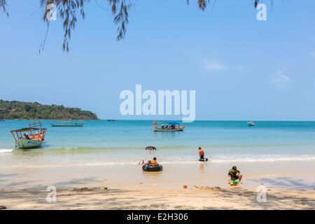 Kambodscha Südküste Kompong Song Provinz Sihanoukville Victory Beach Stockfoto