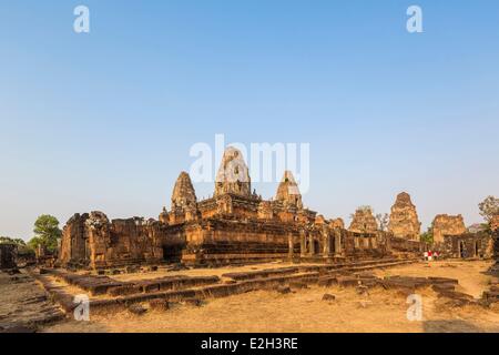 Kambodscha Siem Reap Provinz Angkor Tempel komplexe Site von der UNESCO als Welterbe gelistet walled Stadt von Angkor Thom (Great Angkor oder große Stadt) Tempel Phimeanakas Stockfoto