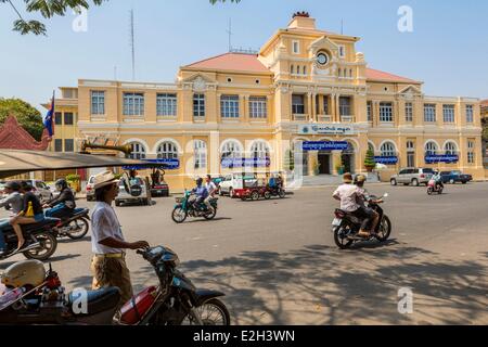 Kambodscha Phnom Penh Post französische Kolonialarchitektur Stockfoto