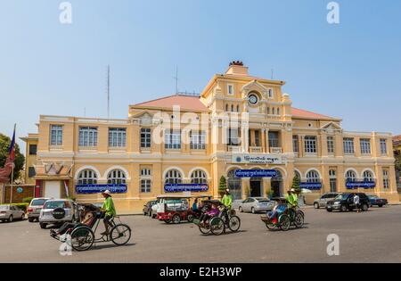 Kambodscha Phnom Penh Post französische Kolonialarchitektur Stockfoto