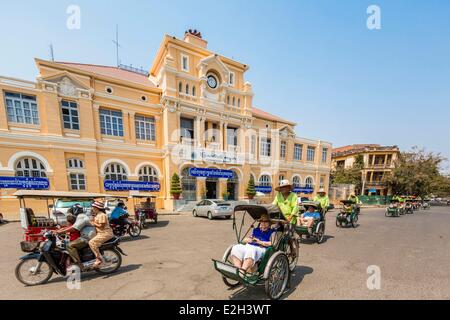 Kambodscha Phnom Penh Post französische Kolonialarchitektur Stockfoto