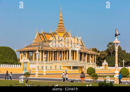 Kambodscha Phnom Penh Royal Palace Chan Chhaya-Pavillon war einst für den traditionellen Tanz reserviert. Stockfoto