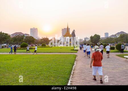 Kambodscha Phnom Penh Boulevard Suranarit ein Spaziergang am späten Nachmittag Stockfoto