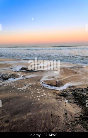 Frankreich Gironde Soulac-Sur-Mer-Sonnenaufgang am Strand von Amelie Stockfoto