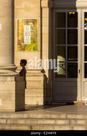 Gegend von Frankreich Gironde Bordeaux klassifiziert Weltkulturerbe der UNESCO Grand Theatre erbaut von Architekt Victor Louis 1773 1780 Stockfoto