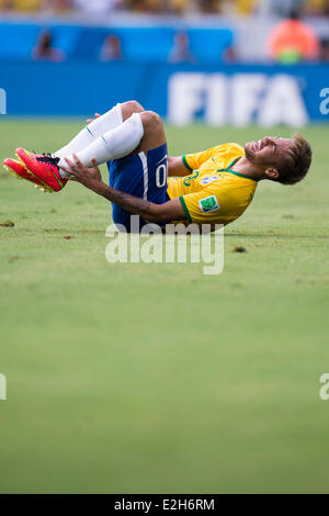 Neymar (BRA), 17. Juni 2014 - Fußball / Fußball: FIFA World Cup Brasilien 2014 Gruppe A Spiel zwischen Brasilien 0: 0 Mexiko in der Arena Castelao in Fortaleza, Brasilien. (Foto von Maurizio Borsari/AFLO) Stockfoto