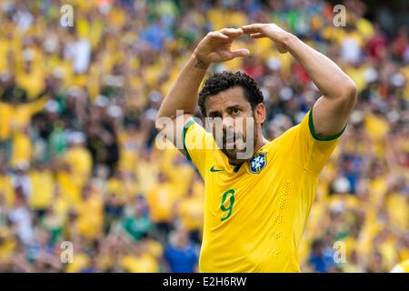 Fred (BRA), 17. Juni 2014 - Fußball / Fußball: FIFA World Cup Brasilien 2014 Gruppe A Spiel zwischen Brasilien 0: 0 Mexiko in der Arena Castelao in Fortaleza, Brasilien. (Foto von Maurizio Borsari/AFLO) Stockfoto