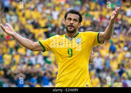 Fred (BRA), 17. Juni 2014 - Fußball / Fußball: FIFA World Cup Brasilien 2014 Gruppe A Spiel zwischen Brasilien 0: 0 Mexiko in der Arena Castelao in Fortaleza, Brasilien. (Foto von Maurizio Borsari/AFLO) Stockfoto