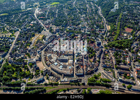 Luftaufnahme, Recklinghausen Arcaden, Einkaufszentrum, Recklinghausen, Ruhrgebiet, Nordrhein-Westfalen, Deutschland Stockfoto