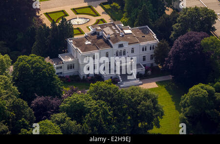 Villa Hammerschmidt, ehemaliger Amtssitz des Bundespräsidenten, Luftaufnahme, ehemaligen Regierungsviertel, Bonn, Rheinland Stockfoto