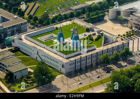 Die Kunst- und Ausstellungshalle der Bundesrepublik Deutschland, Kunstmuseum, Luftaufnahme, Bonn, Rheinland, Nordrhein-Westfalen Stockfoto