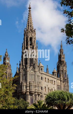 Kirche von San Juan Bautista, Arucas, Gran Canaria, Kanarische Inseln, Spanien Stockfoto