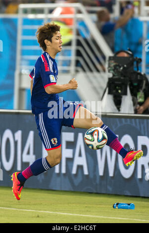 Yuya Osako (JPN), 19. Juni 2014 - Fußball / Fußball: FIFA World Cup Brasilien 2014 Gruppe C Spiel zwischen Japan 0-0 Griechenland am Estadio Das Dunas in Natal, Brasilien. (Foto von Maurizio Borsari/AFLO) Stockfoto