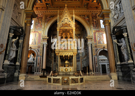 Italien, Rom, Basilika San Giovanni in Laterano Stockfoto