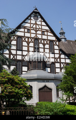Evangelische größte Holzkirche in Europa Tempel des Friedens Swidnica niedriger Schlesien Polen Friedendskirche Schweidnitz Stockfoto