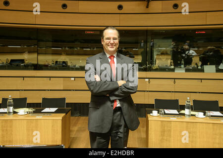 Luxemburg, Lux 20. Juni 2014. Schwedische Finanzminister Anders Borg während Finanzminister ECOFIN-Treffen im Europäischen Rat am Hauptsitz in Luxemburg auf 20.06.2014 Credit: Wiktor Dabkowski/ZUMAPRESS.com/Alamy Live News Stockfoto