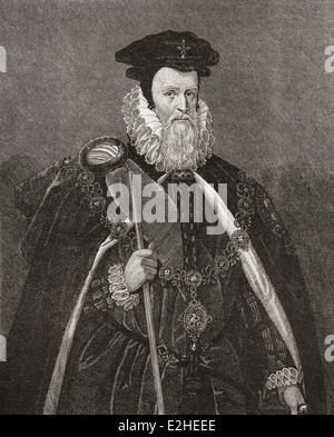 William Cecil, 1. Baron Burghley, Dinkel auch Burleigh, 1520 –1598. Englischer Staatsmann, Chefberater des Queen Elizabeth ich Stockfoto