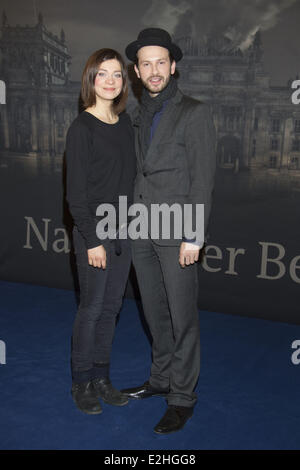 Claudia Eisinger, Franz Dinda bei der Fototermin für Nacht schlug Berlin im Atlantik Hotel.  Wo: Hamburg, Deutschland bei: 10. Januar 2013 Stockfoto