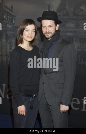 Claudia Eisinger, Franz Dinda bei der Fototermin für Nacht schlug Berlin im Atlantik Hotel.  Wo: Hamburg, Deutschland bei: 10. Januar 2013 Stockfoto