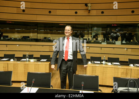 Luxemburg. 20. Juni 2014. Schwedische Finanzminister Anders Borg während Finanzminister ECOFIN-Treffen am Sitz des Europäischen Rates in Luxemburg.  Bildnachweis: Dpa/Alamy Live-Nachrichten Stockfoto