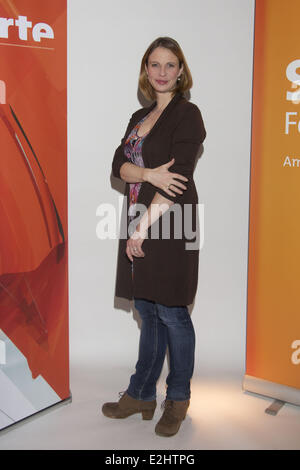 Julia Jaeger bei einem Photocall zu SWR/ARTE TV Serie Zeit der Helden im East Hotel.  Wo: Hamburg, Deutschland bei: 23. Januar 2013 Stockfoto