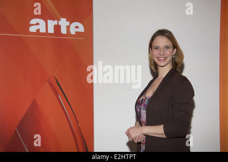 Julia Jaeger bei einem Photocall zu SWR/ARTE TV Serie Zeit der Helden im East Hotel.  Wo: Hamburg, Deutschland bei: 23. Januar 2013 Stockfoto