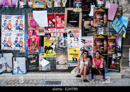 Avignon, das größte europäische Theaterfestival. Stockfoto