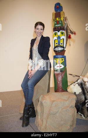 Sophie Wepper aka Nscho-Tschi an Karl kann Festspiele-Foto-Shooting kündigt die neue Besetzung von Winnetou I - Blustbrüder Stadt ha Stockfoto