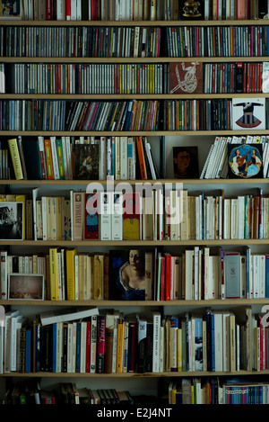 Bücherregal, full-frame Stockfoto