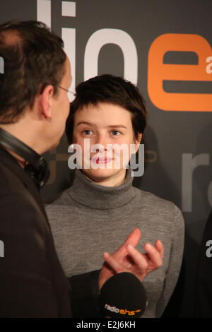 Pauline Etienne an deutschen RBB Radio Eins zeigen Berlinale Nighttalk auf der 63. Internationalen Filmfestspiele Berlin (Berlinale) - im Cinemaxx-Kino am Potsdamer Platz-Platz in Mitte.  Wo: Berlin, Deutschland bei: 11. Februar 2013 Stockfoto