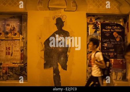 Avignon, das größte europäische Theaterfestival. Stockfoto