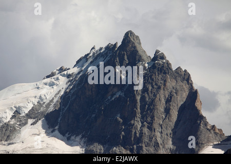 Gletscher im Nationalpark Ecrins, Isere, Rhone Alpes, Frankreich. Stockfoto