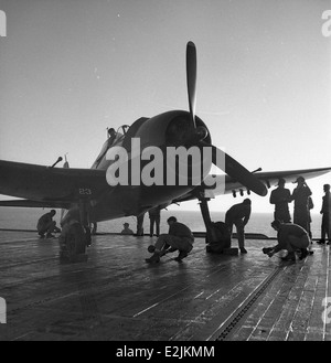 Grumman F6F-5N, 03 Stockfoto