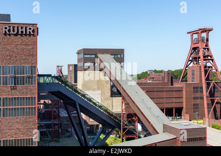 Zeche Zollverein, eine ehemaligen Zeche, ein UNESCO-Weltkulturerbe, jetzt eine kulturelle und wirtschaftliche Loction. Stockfoto