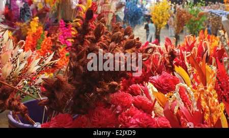 Papier-Ikebana in Surajkund fair Stockfoto