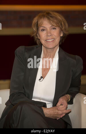 Gaby Dohm auf ARD ZDF Talkshow Markus Lanz.  Wo: Hamburg, Deutschland bei: 17. April 2013 Stockfoto