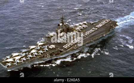 CV-61, USS Ranger, Danke Amerika Stockfoto