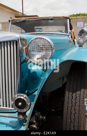 1949 MG TC Export britischer Oldtimer auf dem Display an einer britischen Auto-Show in Santa Ana, Kalifornien Stockfoto