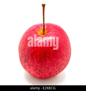 Roter Apfel, isoliert auf weißem Hintergrund Stockfoto