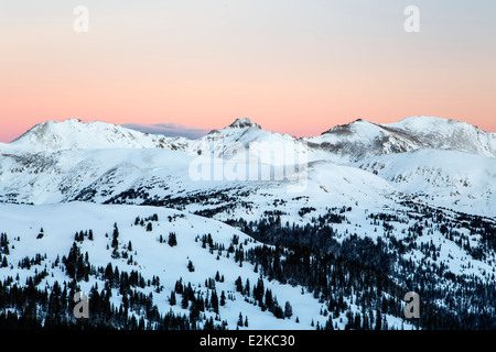 Blick auf die Berge von Loveland Pass, Colorado USA Stockfoto