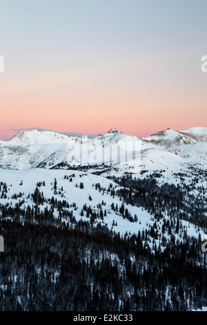 Blick auf die Berge von Loveland Pass, Colorado USA Stockfoto