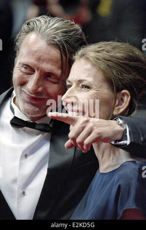 Mats Mikkelsen und Hanne Jacobsen bei der 66. premiere Cannes Film Festival Michael Kohlhaas.  Wo: Cannes, Frankreich bei: 24. Mai 2013 Stockfoto