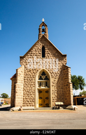 Heiligtum der Muttergottes von Lourdes, San Juan Pfarrei Ohkay Owingeh Pueblo, New Mexico Stockfoto