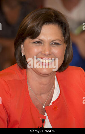 Ilse Aigner auf ARD ZDF Talkshow Markus Lanz.  auf ARD ZDF Talkshow Markus Lanz.  Wo: Hamburg, Deutschland bei: 17. Juli 2013 Stockfoto