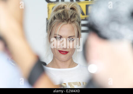 Eva Hassmann bei Grossstadtklein premiere im Kino der Kulturbrauerei.  Wo: Berlin, Deutschland bei: 6. August 2013 Stockfoto