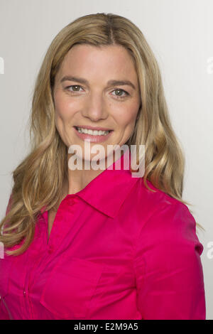 Daniela Wutte bei einem Fototermin für ARD-ZDF-Serie "Rote Rosen" in den Briese Studios.  Wo: Hamburg, Deutschland bei: 02 September 2013 Stockfoto