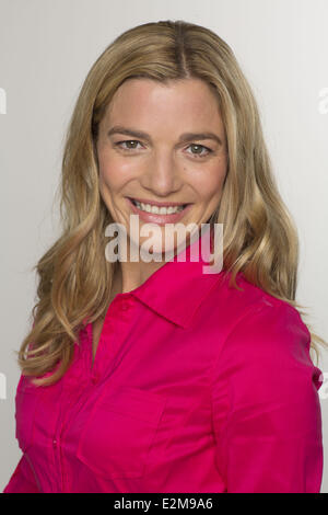 Daniela Wutte bei einem Fototermin für ARD-ZDF-Serie "Rote Rosen" in den Briese Studios.  Wo: Hamburg, Deutschland bei: 02 September 2013 Stockfoto