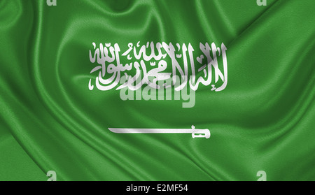 Flagge von Saudi-Arabien Stockfoto